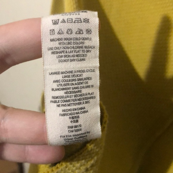 Free People Alpine Cuff Thermal SZ S Yellow Shirt - Picture 8 of 8